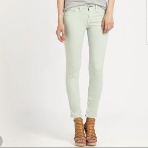 Free People: Mint Low Rise Skinny Ankle Jeans